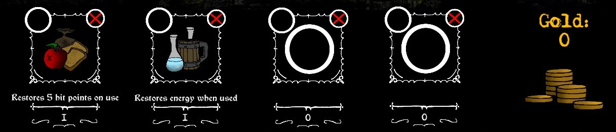 Ilustrace hry - spotřební předměty