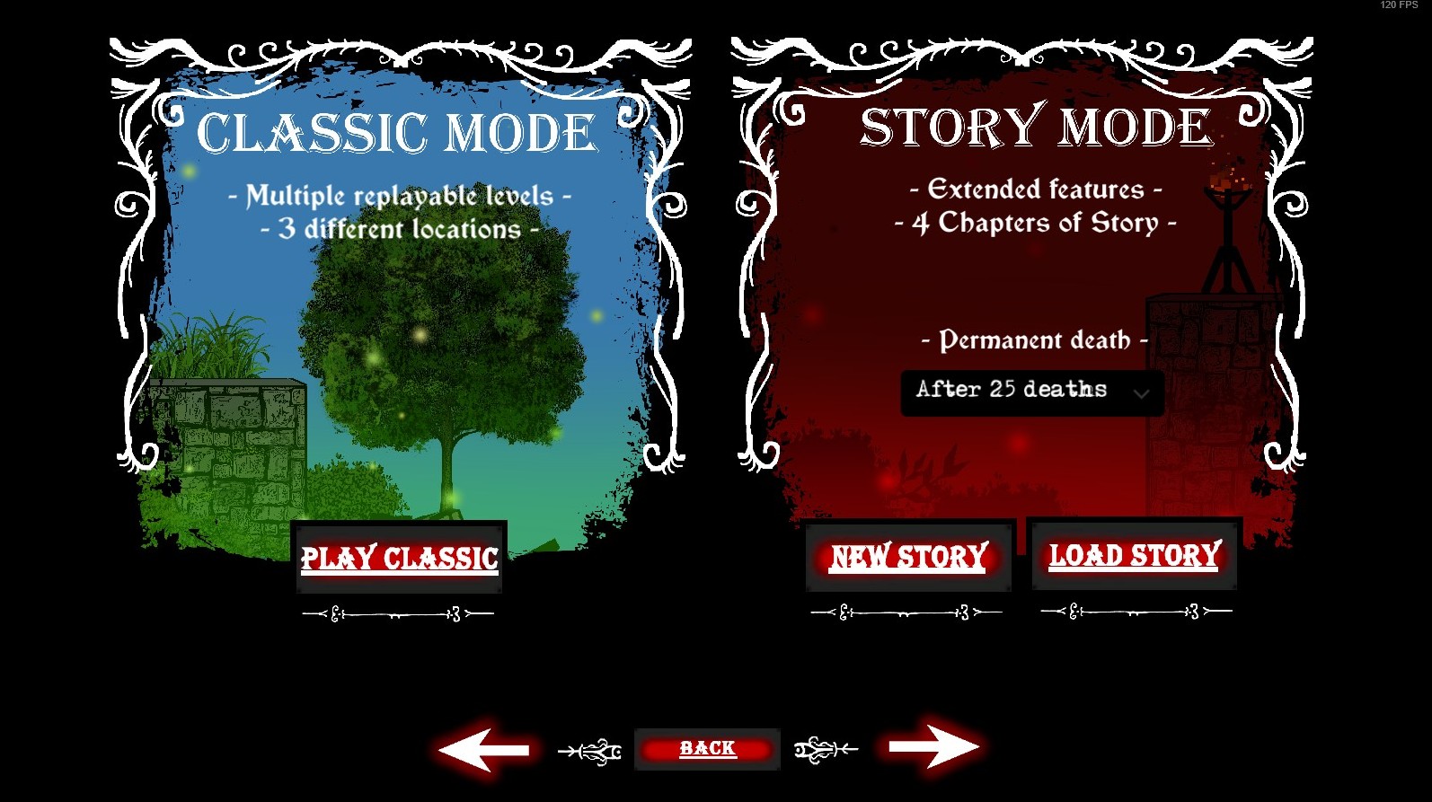 Ilustrace hry - výběr herního režimu