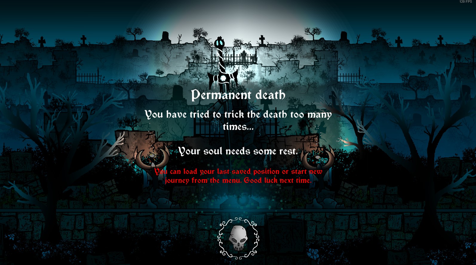 Ilustrace hry - permanentní smrt