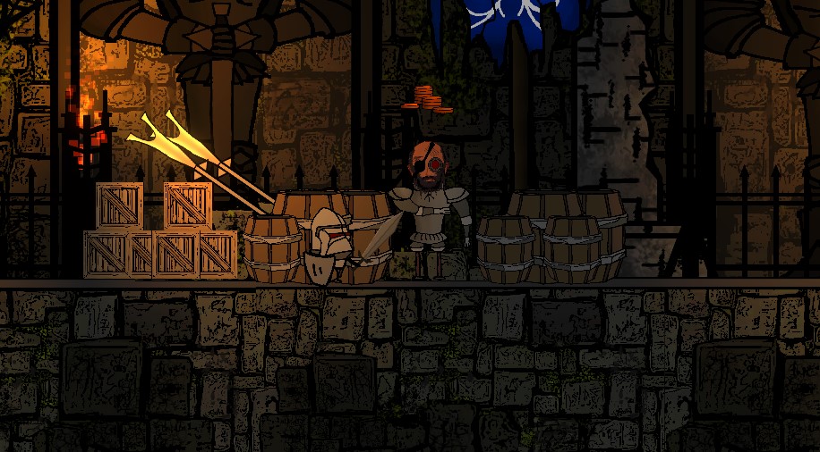 Ilustrace hry - obchodník